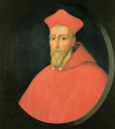 Portrait of Cardinal William Allen (1532–1594), founder of the English College at Douai
